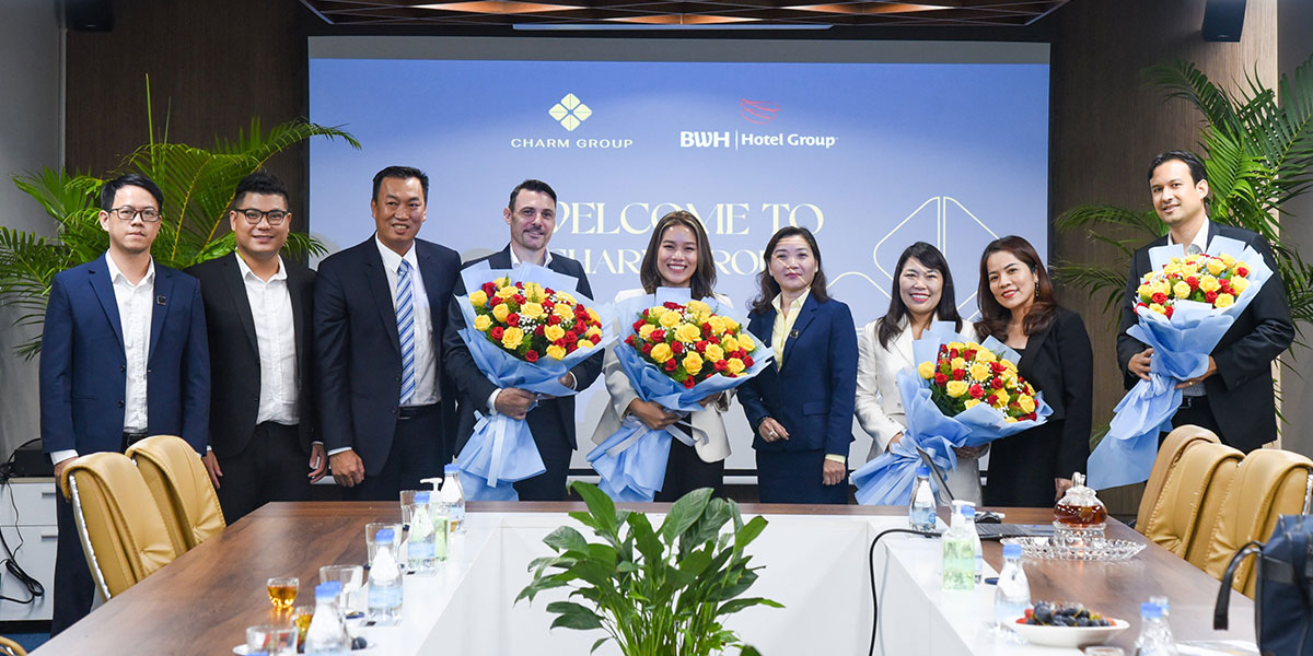 Charm Group đón tiếp ban lãnh đạo Tập Đoàn BWH Group - Đơn vị quản lý vận hành Phân khu Wellness Resort - Charm Resort Hồ Tràm