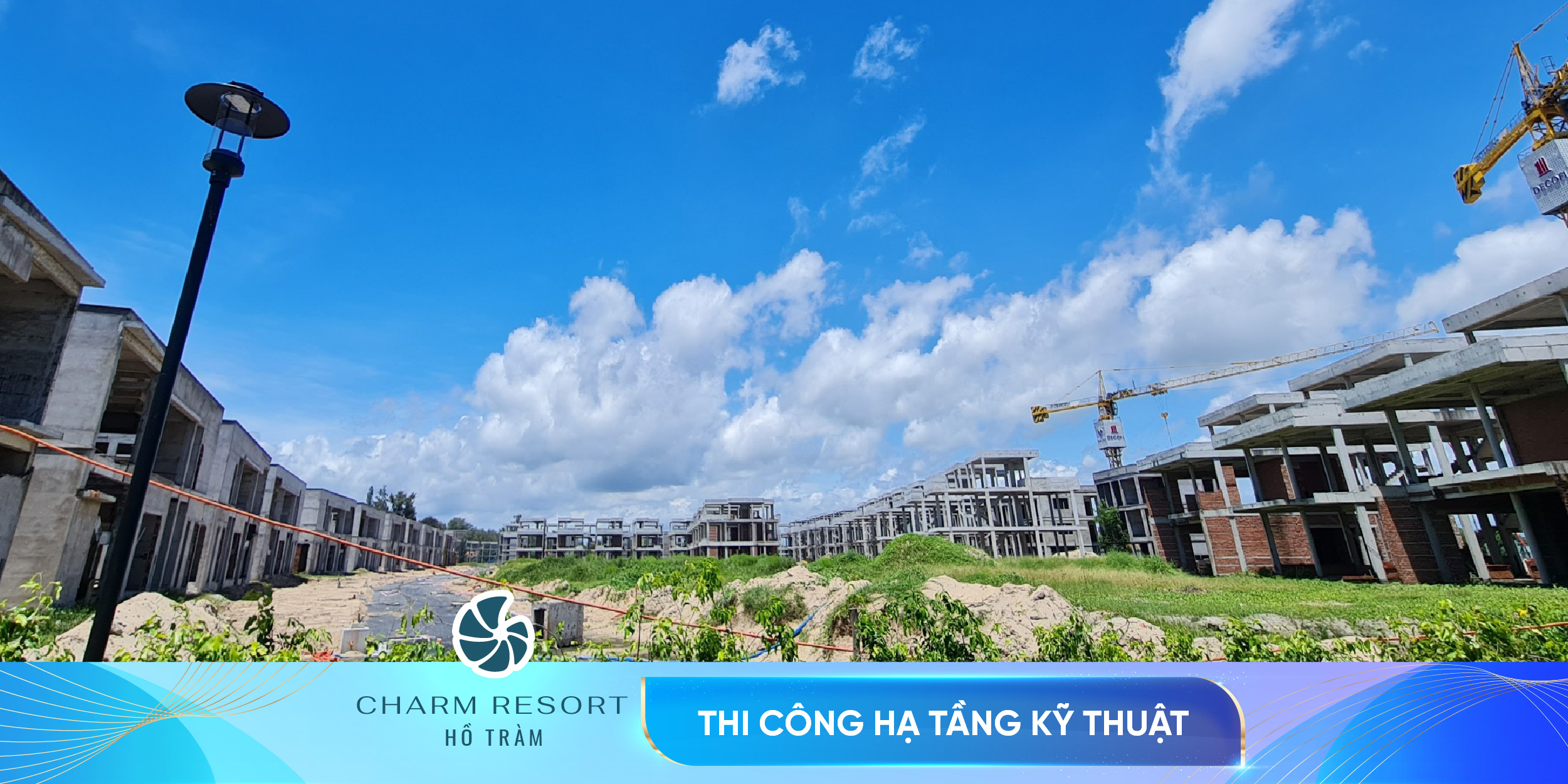 Cập nhật tiến độ Charm Resort Hồ Tràm (tuần 4 tháng 9/2023)